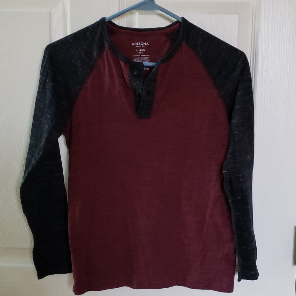 Arizona brand Boys color block henley